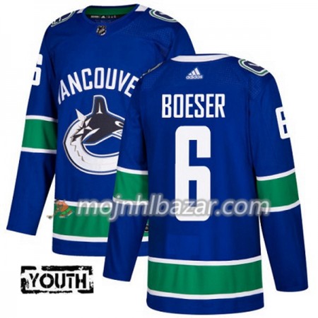 Dresovi Vancouver Canucks Brock Boeser 6 Adidas 2017-2018 Plava Authentic - Dječji Dresovi Vancouver Canucks Brock Boeser 6 Adidas 2017-2018 Plava Authentic - Dječji